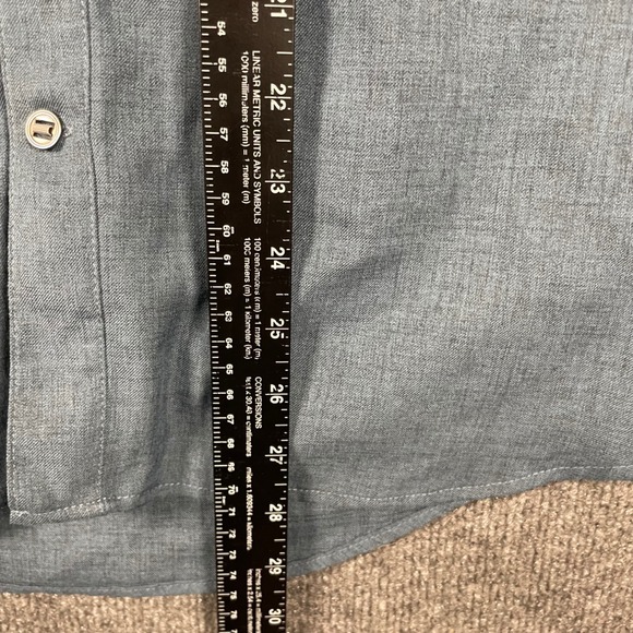 Columbia Omni-Wick Mens Blue Grey Long Sleeve Hiking Fishing Shirt Large Casual - Picture 8 of 9